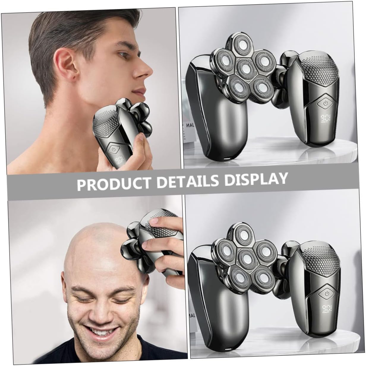 FOMIYES 6 Sets Electric Shaver Beard Trimmer Nose Hair Clipper Facial kit Electric Body Shaver Men Body Shaver Hair Clippers kit Waterproof Shaver