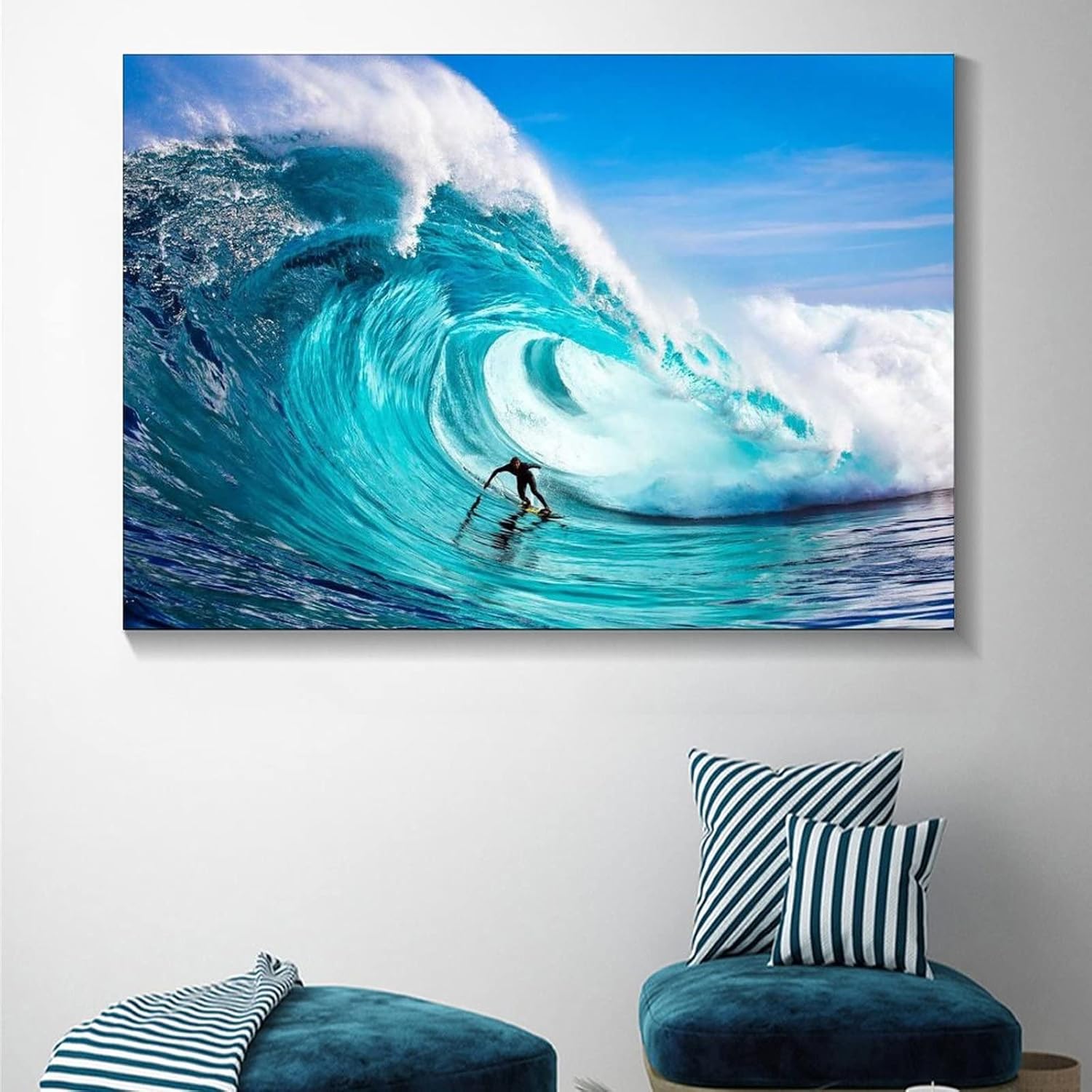 XLPOP Póster de The Sport of Surfing, pintura decorativa, decoración de baño, sala de estar, dormitorio, sin marco, 12 x 18 pulgadas (11.8 x 17.7 in)