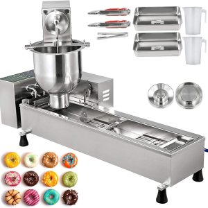 Máquina automática comercial para hacer donuts de una hilera, freidora de donas, con moldes de 3 tamaños y tolva de 7 L, para Food Street, Snack Máquina automática comercial para hacer donuts de una hilera, freidora de donas, con moldes de 3 tamaños y tolva de 7 L, para Food Street, Snack