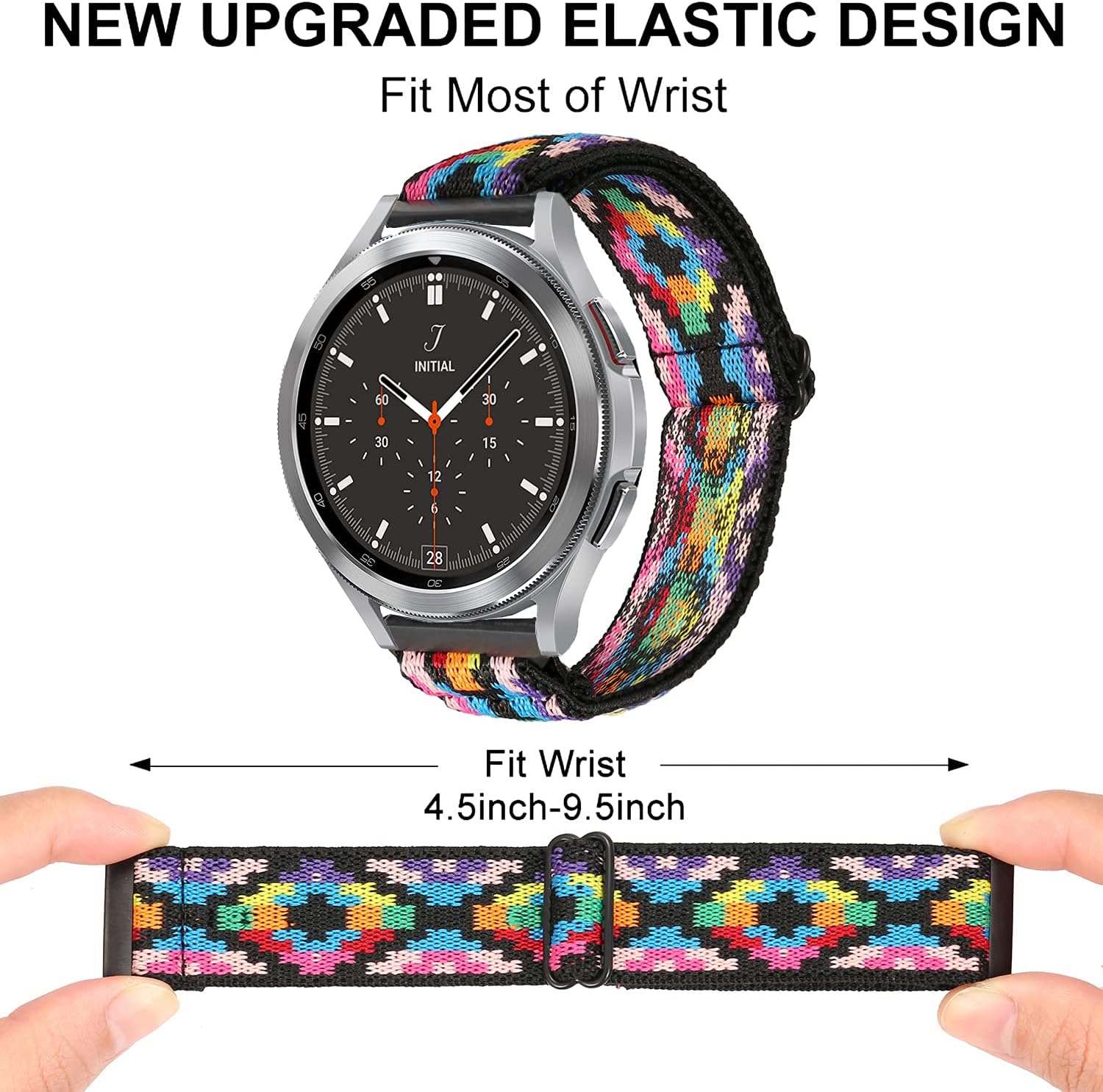 Olytop Bandas elásticas para Galaxy Watch 64 Classic Band 1.850 in 1.811 in 1.693 in 1.654 in5 Pro Band 1.772 in, Samsung Galaxy Watch 654 Bandas