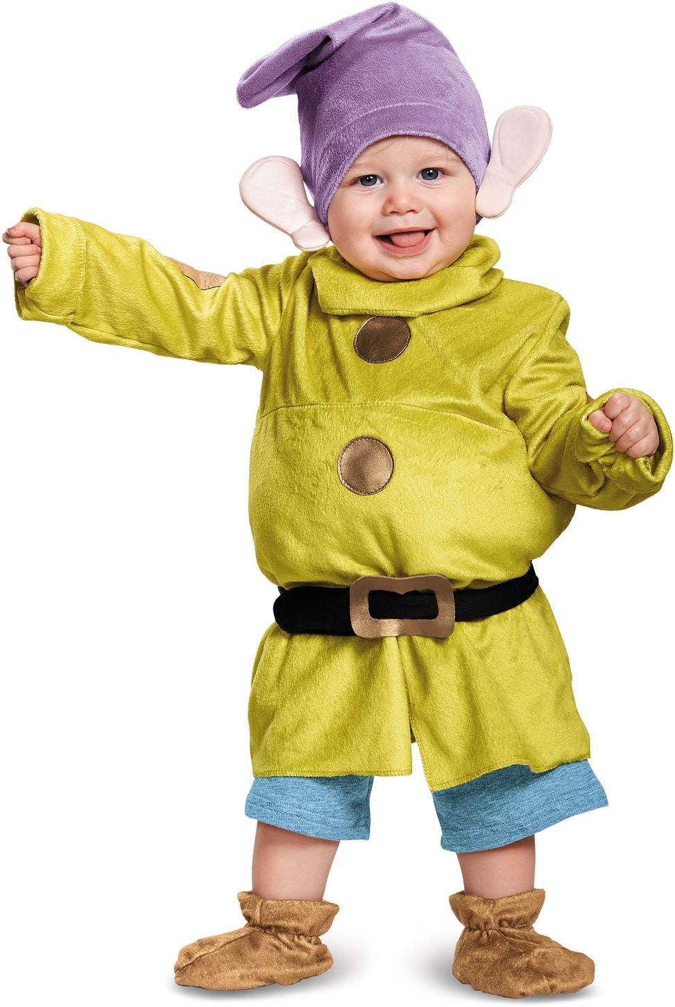 Disguise Disfraz infantil de Dopey de lujo, como se muestra, 6-12 meses, Como se muestra
