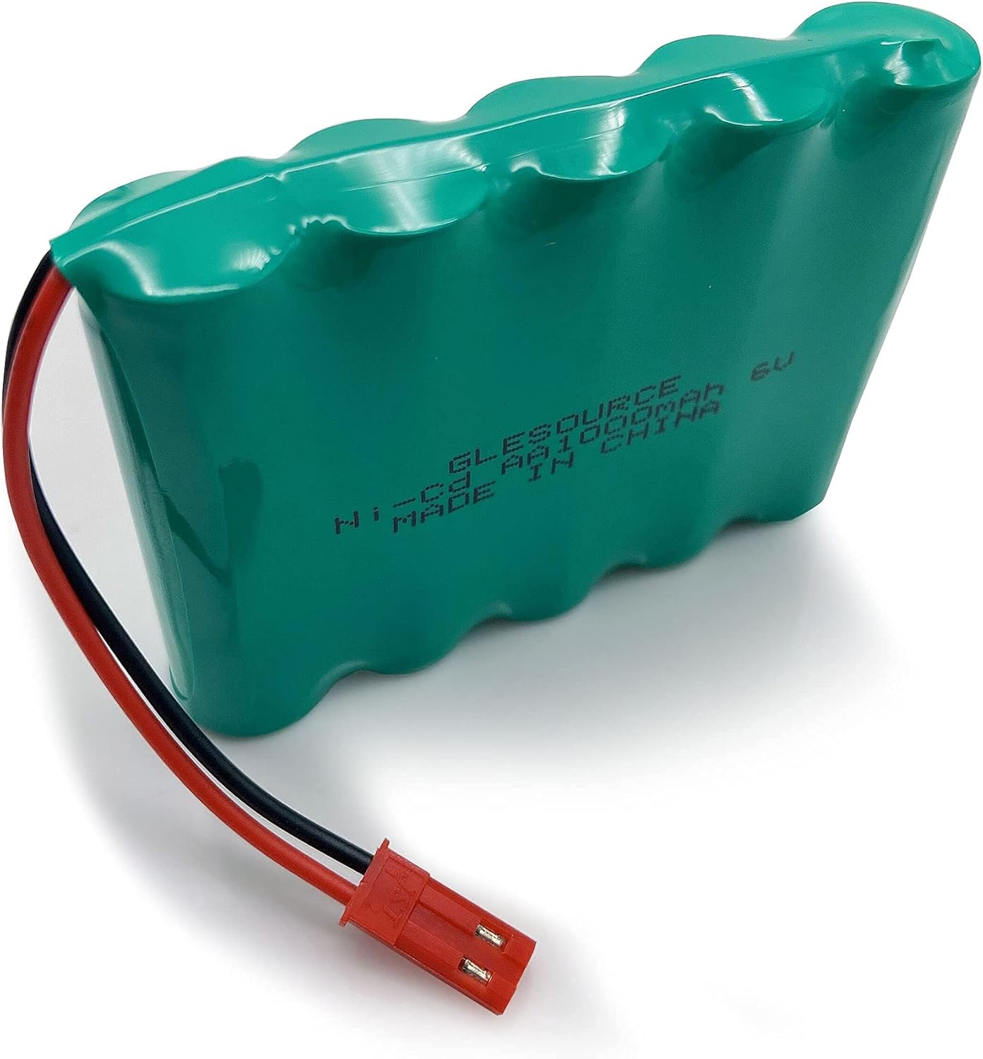 GLESOURCE Paquete de 2 baterías AA de 6 V 1000 mAh con enchufe JST y 2 cables de carga USB para la nueva excavadora Huina 540 Dump 520 RC y 510