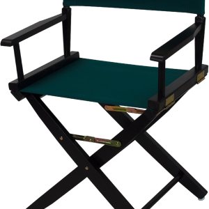 American Trails – Silla de director extra ancha de alta calidad de 18.0 in, marco negro con lona verde cazador American Trails – Silla de director extra ancha de alta calidad de 18.0 in, marco negro con lona verde cazador