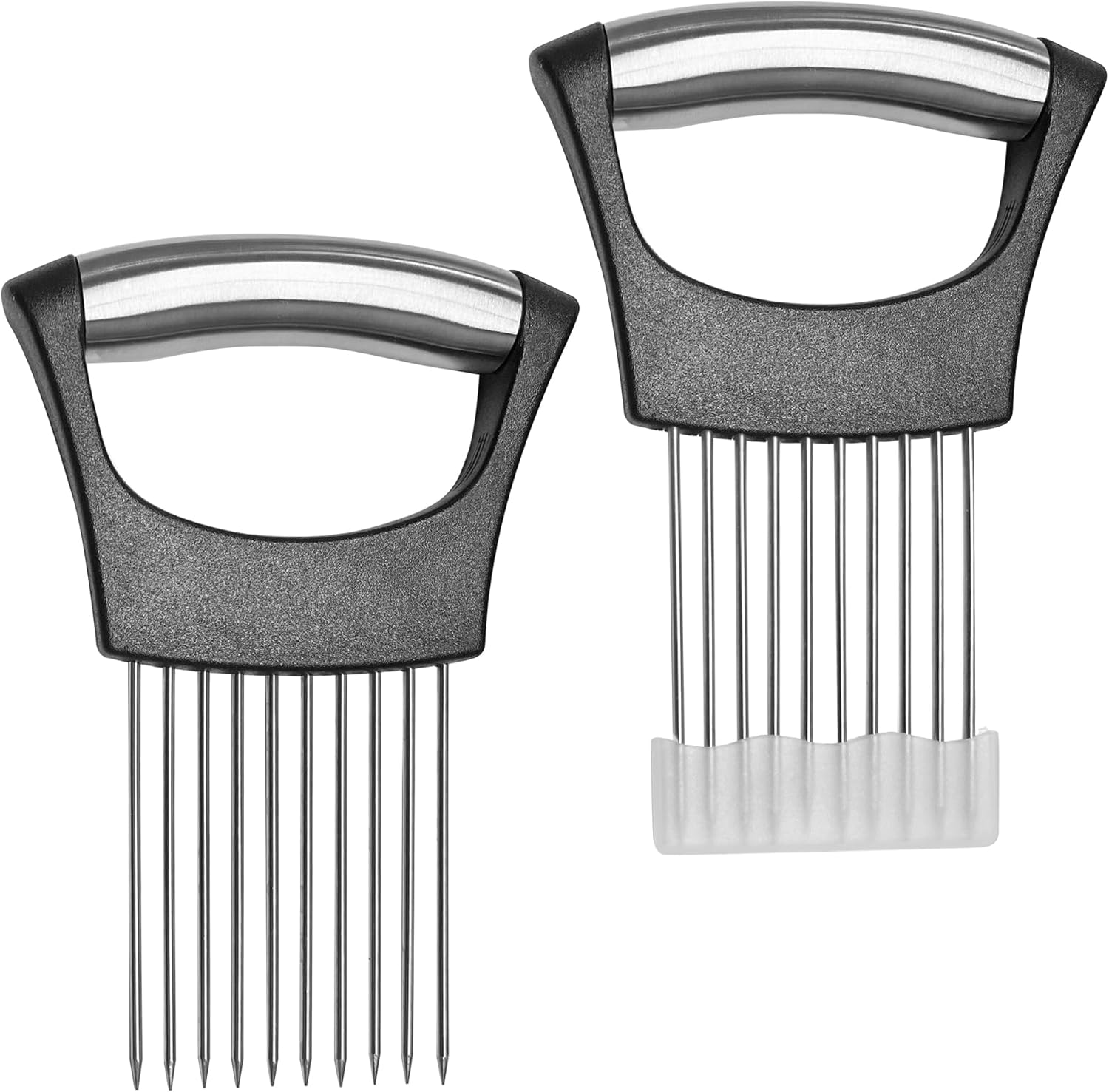 2 soportes para cortar cebolla, herramienta de corte de verduras de primera calidad para papa y tomate, herramienta auxiliar de cortador de