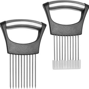 2 soportes para cortar cebolla, herramienta de corte de verduras de primera calidad para papa y tomate, herramienta auxiliar de cortador de 2 soportes para cortar cebolla, herramienta de corte de verduras de primera calidad para papa y tomate, herramienta auxiliar de cortador de