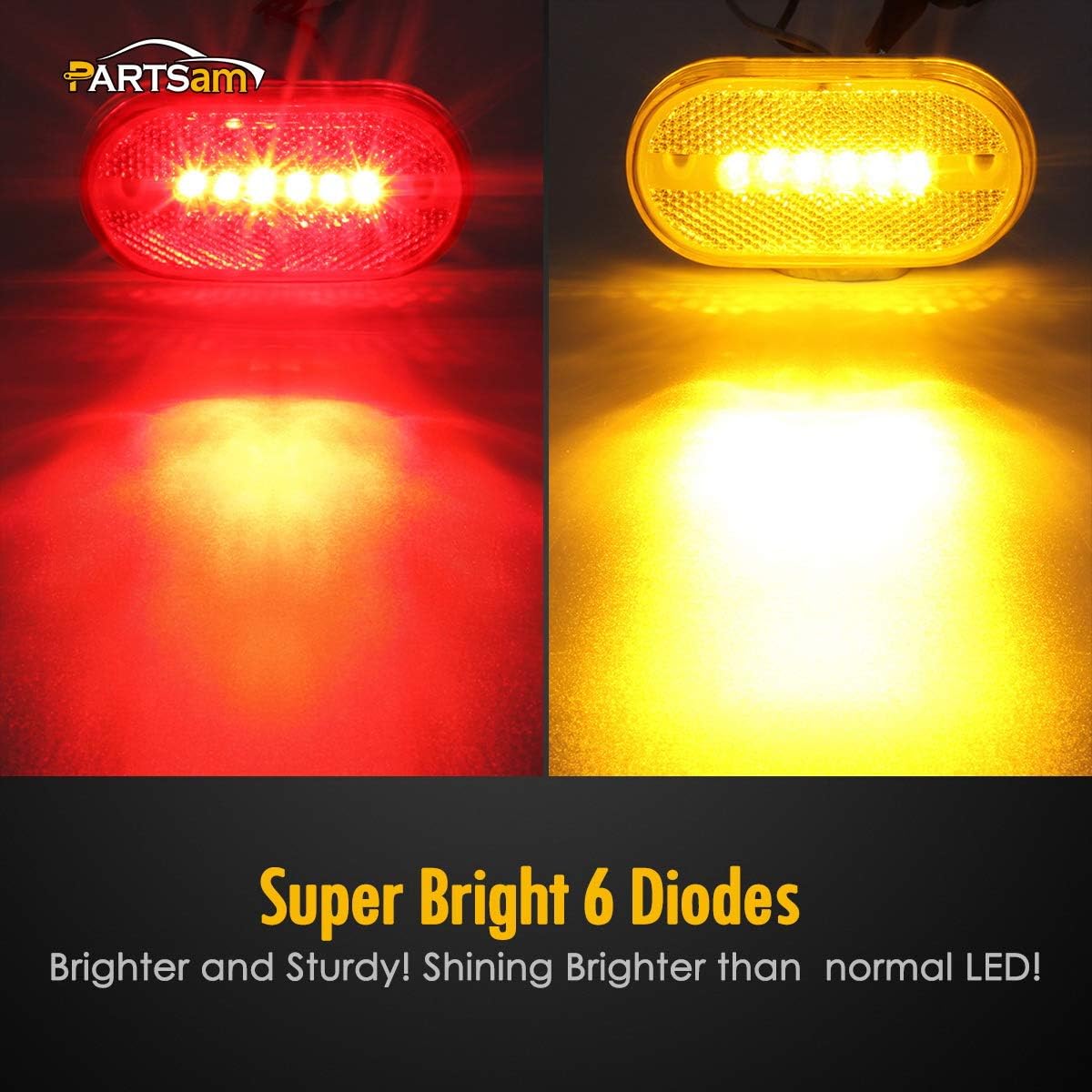 Luces laterales de 6 LED y 4 pulgadas