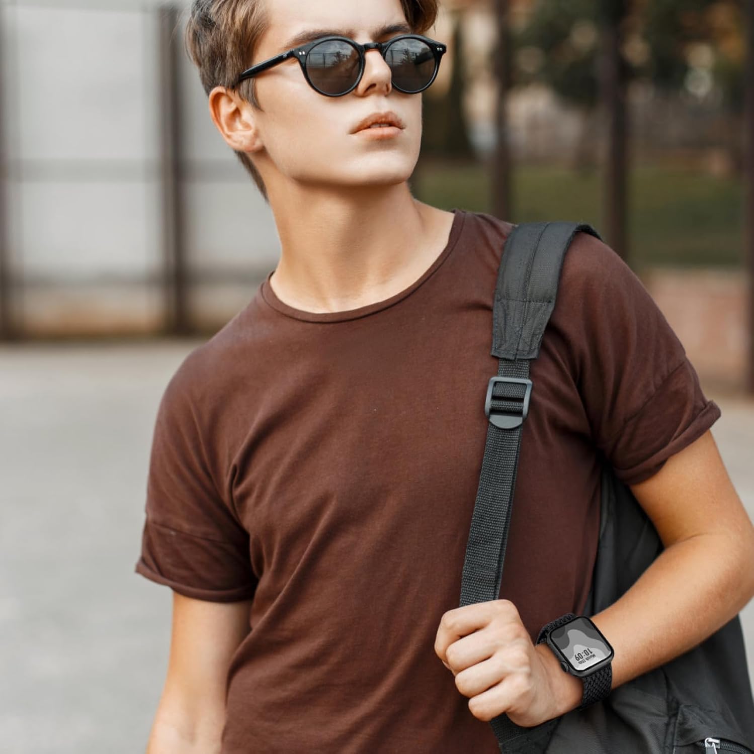 Correa trenzada Solo Loop para Apple Watch Band de 1.575 pulgadas, 1.614 pulgadas, 1.496 pulgadas, 1.732 pulgadas, 1.772 pulgadas, Ultra2 de 1.929