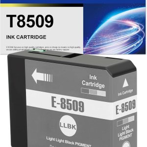 T850 Cartucho de tinta remanufacturado EPS0N T8509 Cartucho de tinta negro claro claro de repuesto para impresora Surecolor P800 (paquete de 1, T850 Cartucho de tinta remanufacturado EPS0N T8509 Cartucho de tinta negro claro claro de repuesto para impresora Surecolor P800 (paquete de 1,