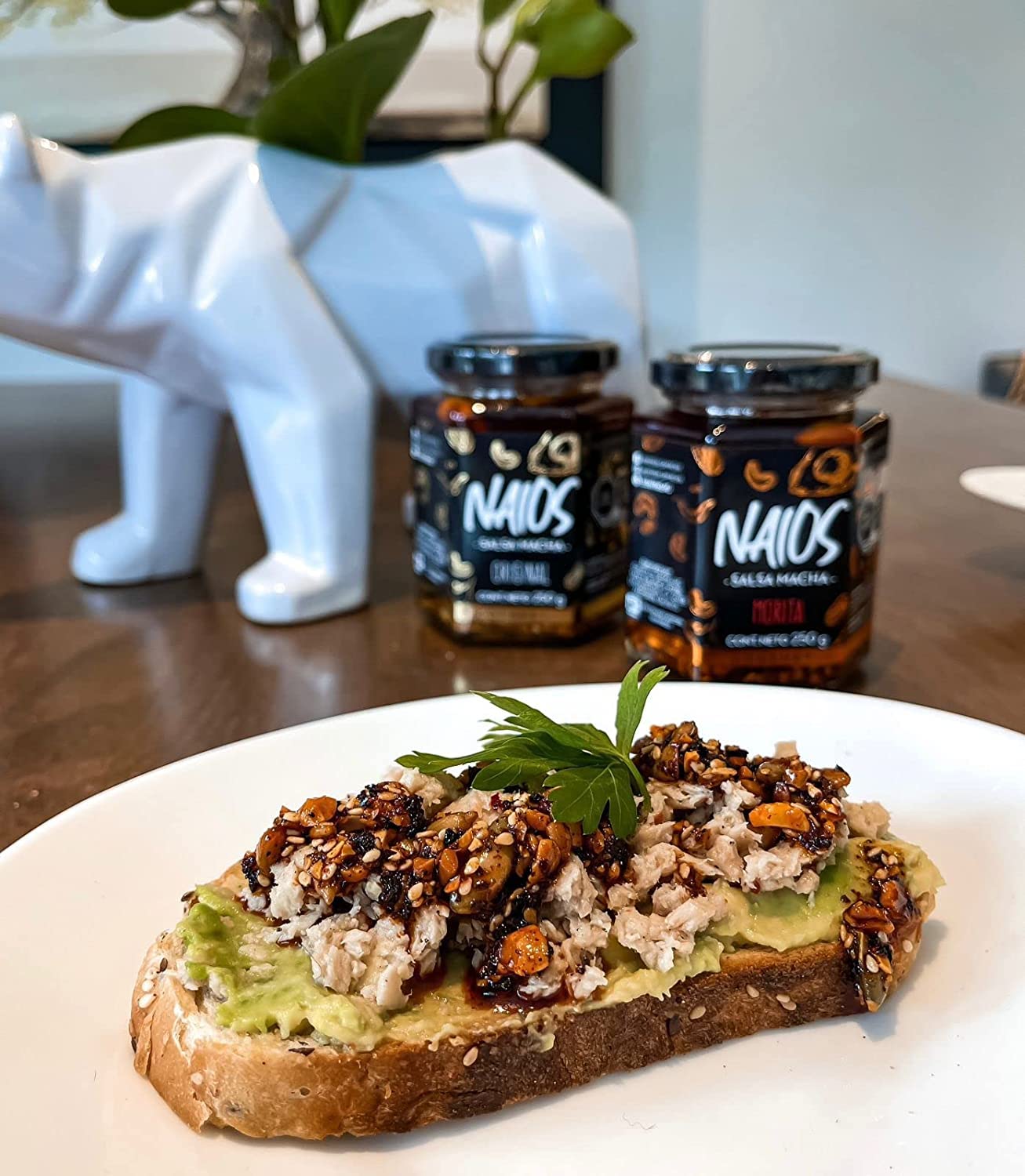 NAIOS SALSA MACHA 2 PACK (Extra PicanteOriginal) Hecho a mano con 7 tipos diferentes de semillas y aceite de aguacate premium