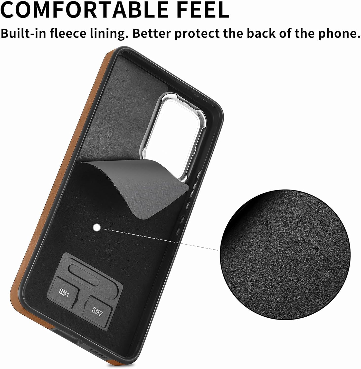 Asuwish Compatible con Samsung Galaxy A13 4G – Funda tipo cartera y protector de pantalla de vidrio templado, soporte para tarjetas, anillo
