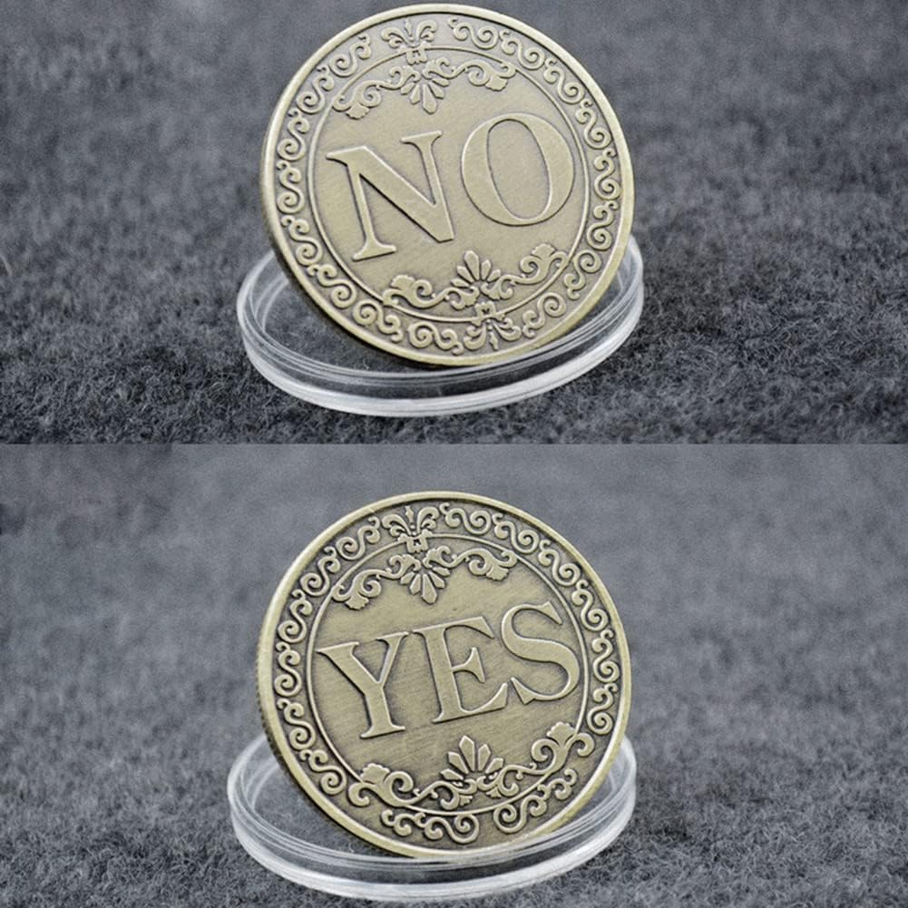 Glamtune Novedad Sí No Challenge Coin Medallion Collector