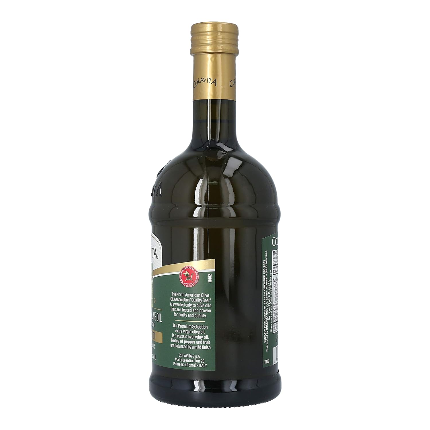 Colavita Aceite de oliva virgen extra de selección premium, 34 onzas líquidas, botella individual (paquete de 2)