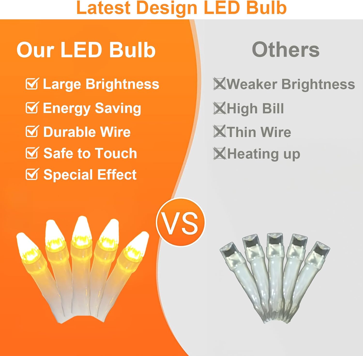 Luces de Navidad de 500 pies para exteriores, 1400 LED, impermeables, para decoración de árbol de Navidad, luces con 8 modos de enchufe,