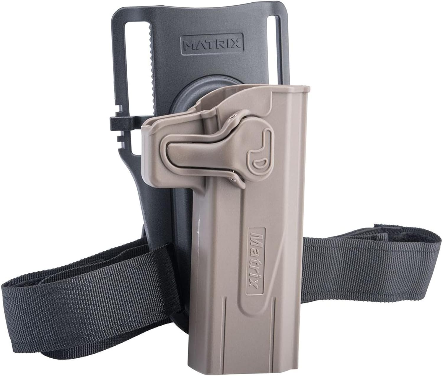 Evike Airsoft – Funda ajustable Matrix Hardshell para pistolas STI Hi-Capa 2011 Series Airsoft (Tipo BronceadoMontaje de Paseo Bajo)