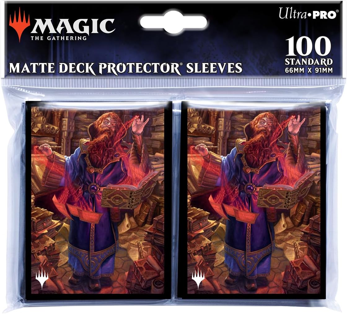 Ultra PRO – Fundas para tarjetas MTG Commander Masters de tamaño estándar de 100 unidades – Arte Commodore Guff, acabado mate con tecnología
