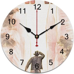 Indiana-Jones 5 bocetos y dibujos a lápiz de colores ERICC reloj de pared silencioso funciona con pilas, moderno reloj de pared redondo de estilo Indiana-Jones 5 bocetos y dibujos a lápiz de colores ERICC reloj de pared silencioso funciona con pilas, moderno reloj de pared redondo de estilo