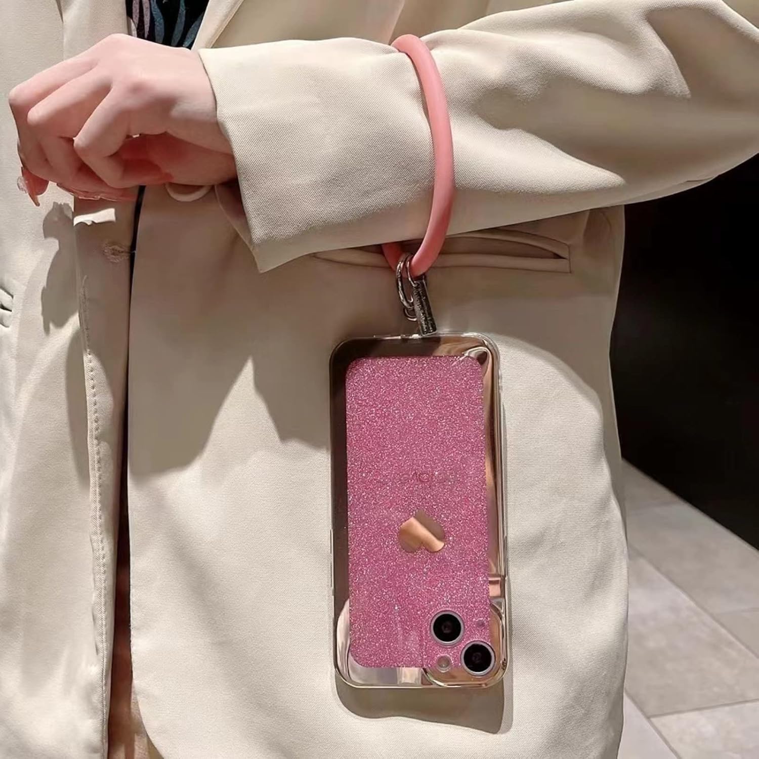Cordón para teléfono celular, cordón cruzado de 0.394 pulgadas, cordón ajustable para teléfono con correa para la muñeca, cordones de nailon para