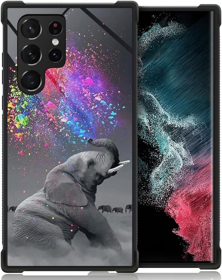 ZHEGAILIAN Funda compatible con Samsung Galaxy S23 Plus, maravillosa funda de elefante 15 para Samsung Galaxy S23+ Plus, funda de protección contra