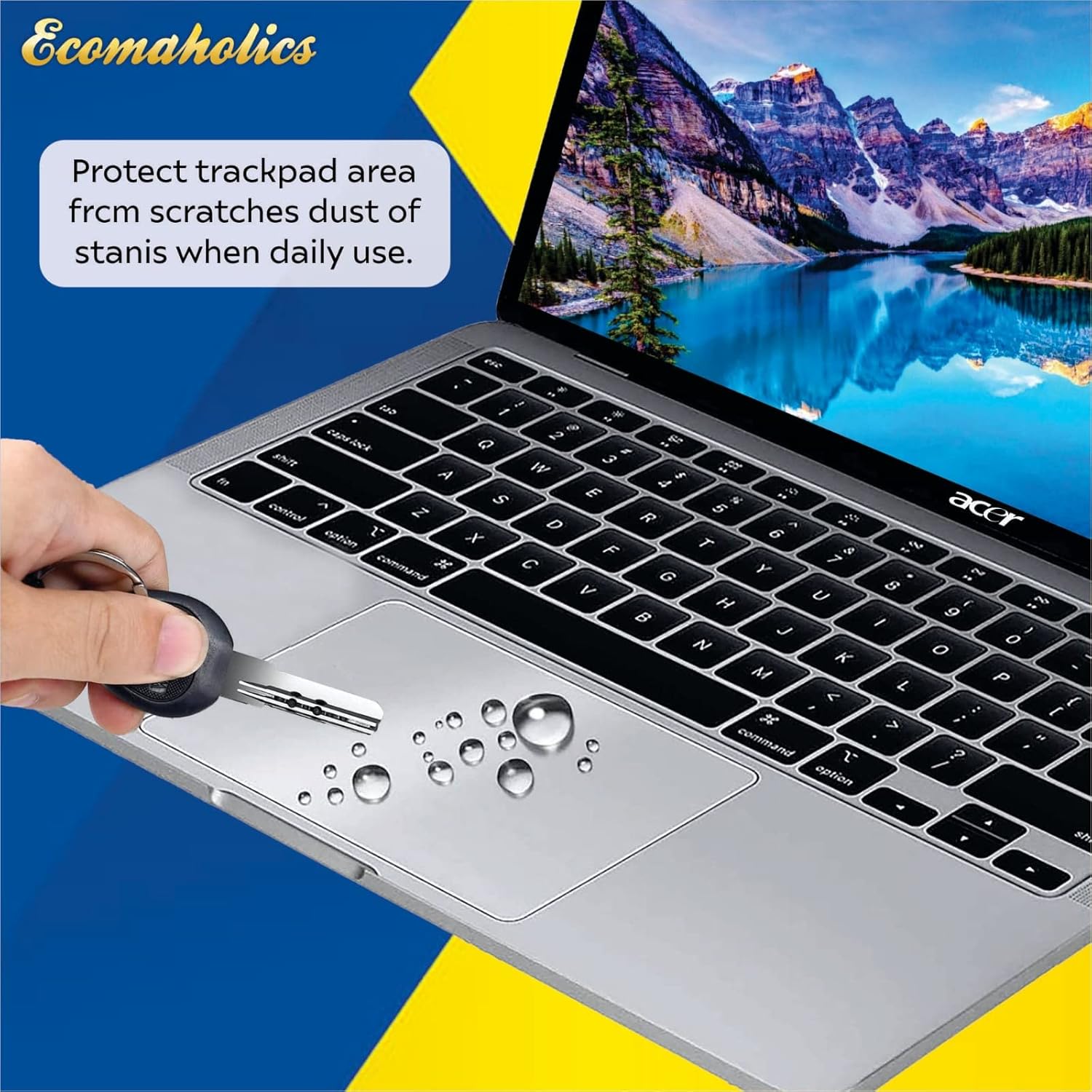 Ecomaholics – Protector de trackpad para computadora portátil CHUWI GemiBook X, 15.6 pulgadas FHD con acabado mate transparente, antiarañazos,