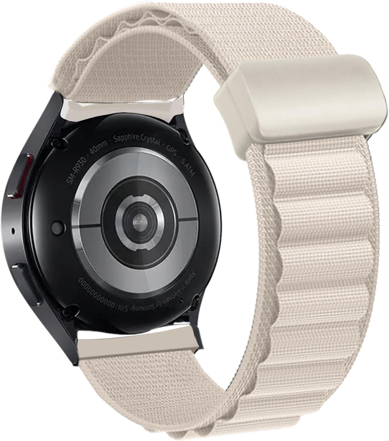 Correa deportiva compatible con Samsung Galaxy Watch 6 Classic de 1.732 pulgadas, 1.654 pulgadas, 1.732 pulgadas, 1.575 pulgadas, correa alpina de