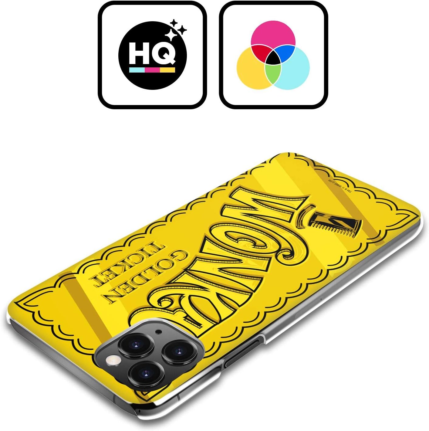 Head Case Designs Officially Licensed Willy Wonka and The Chocolate Factory Golden Ticket Graphics Hard Back Case Compatible with Apple iPhone 15