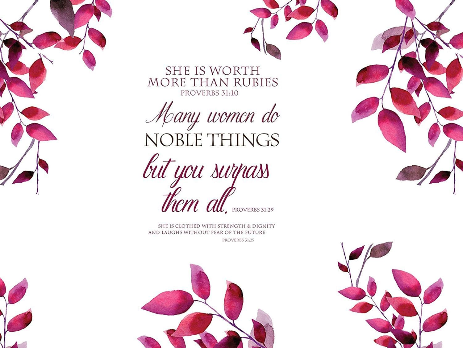 Elanze Designs Proverbs 31 Woman Worth More than Rubies – Taza de 16 onzas con tapa