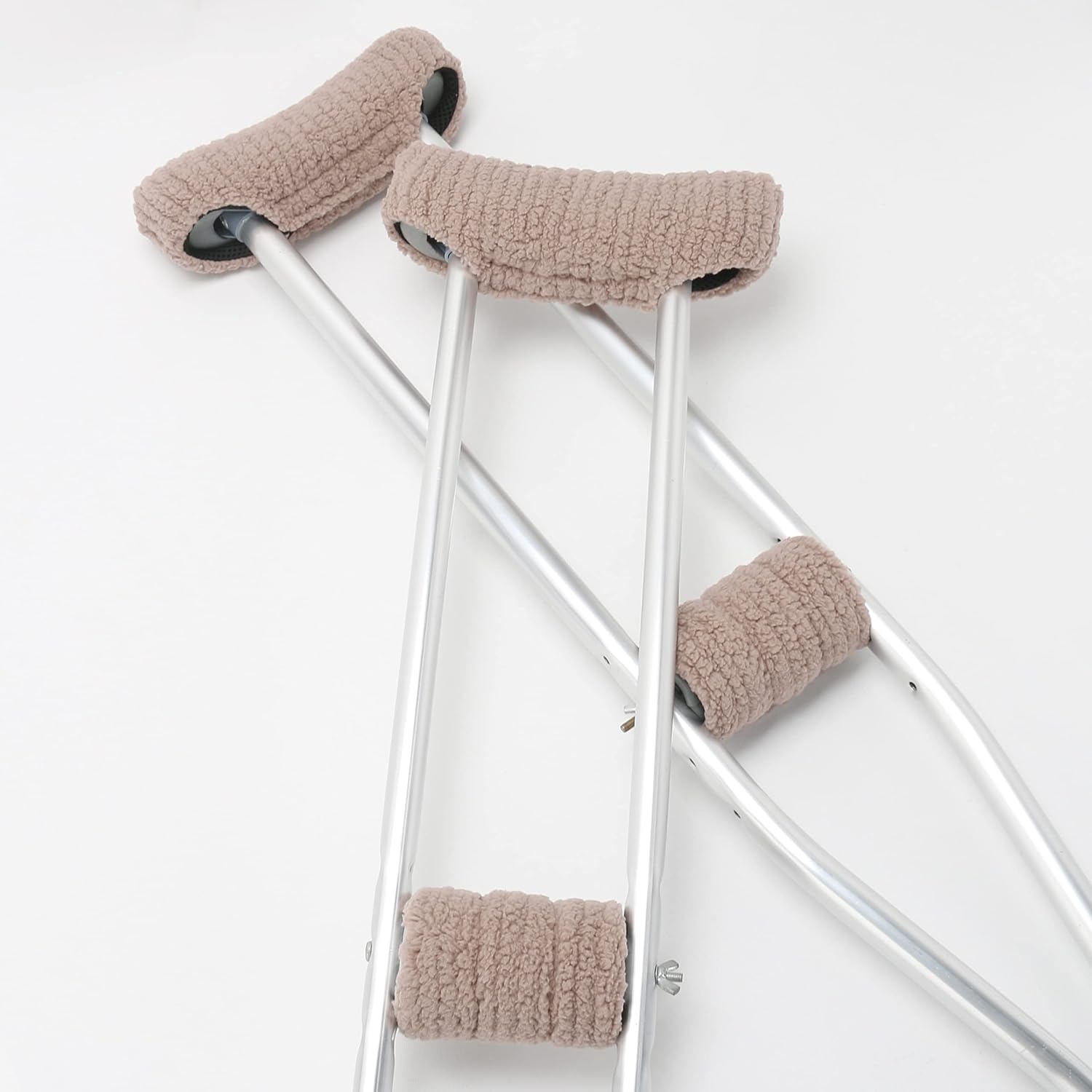 Almohadillas para muletas  Acolchado para muleta de brazo  Funda de almohada universal acolchada para axilas con mango de antebrazo para empuñaduras