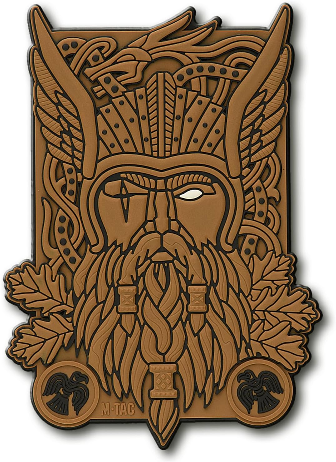 M-Tac Parche táctico de la moral Odin Viking War God 3D PVC (Coyote)