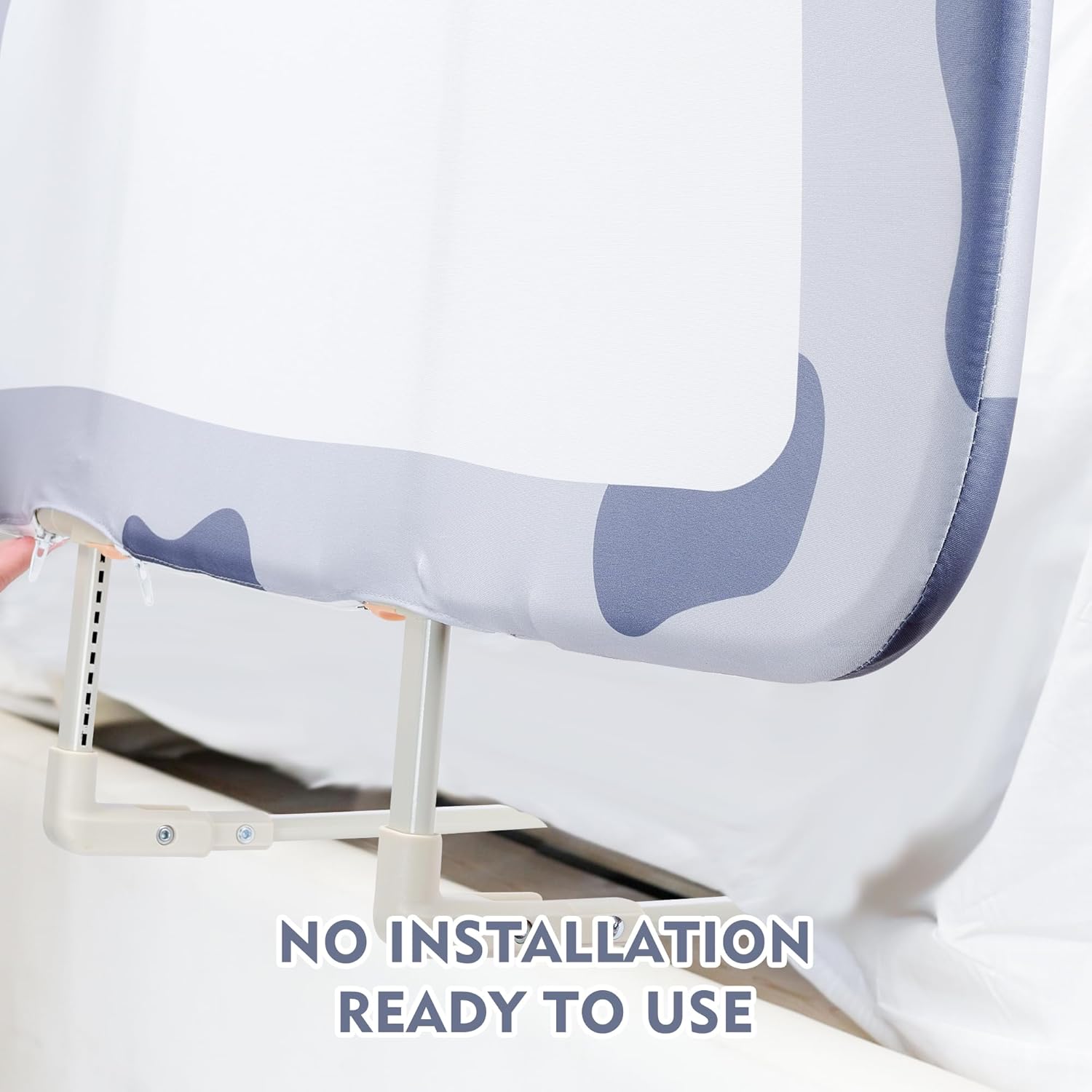Riel de cama para niños pequeños  Barandilla plegable para cuna de bebé, altura ajustable, barandillas de seguridad para cama de niños para viajes