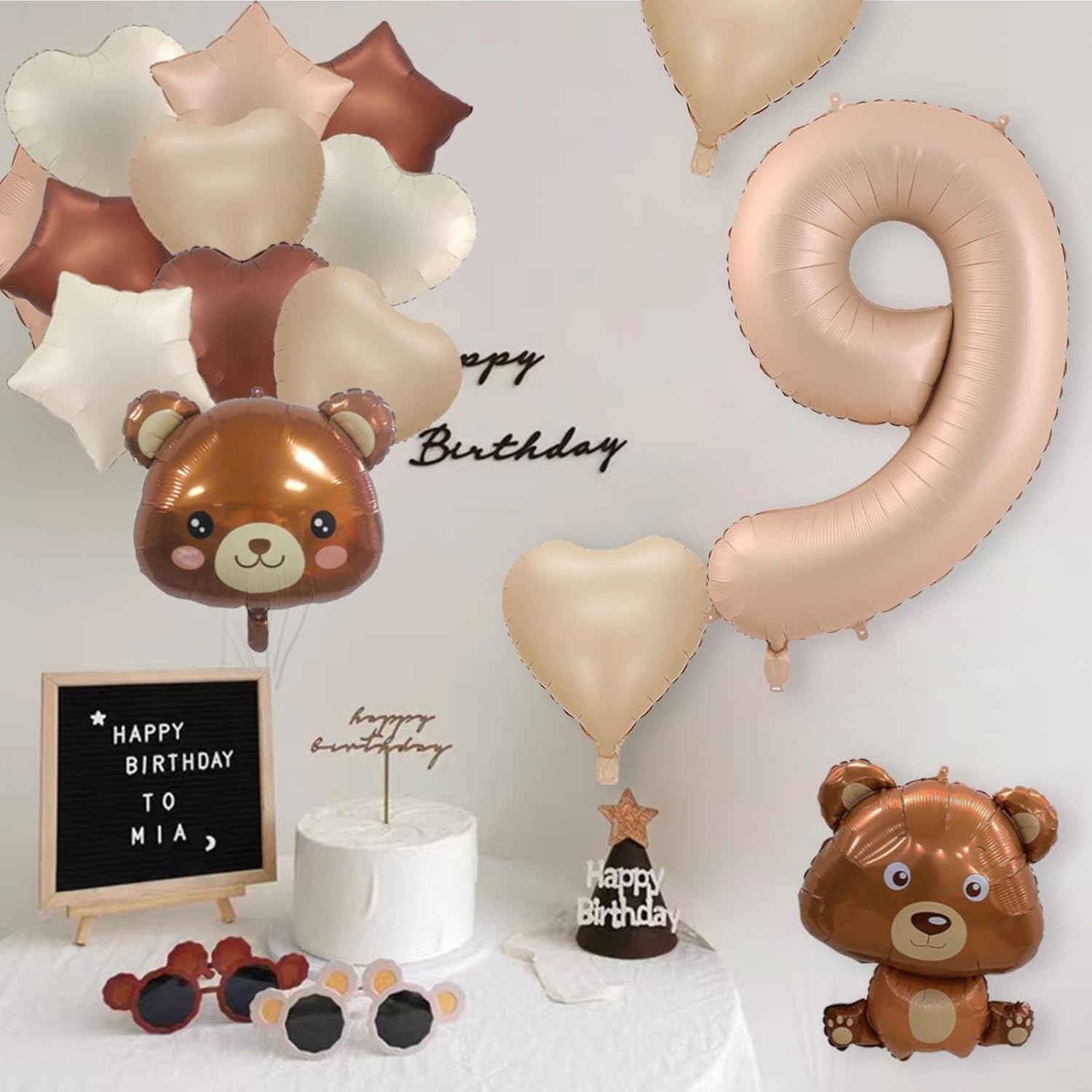 23 globos de oso, globos de oso de 40 pulgadas, globos de oso de peluche de 40 pulgadas, globos de cumpleaños, globos de aluminio de animales para