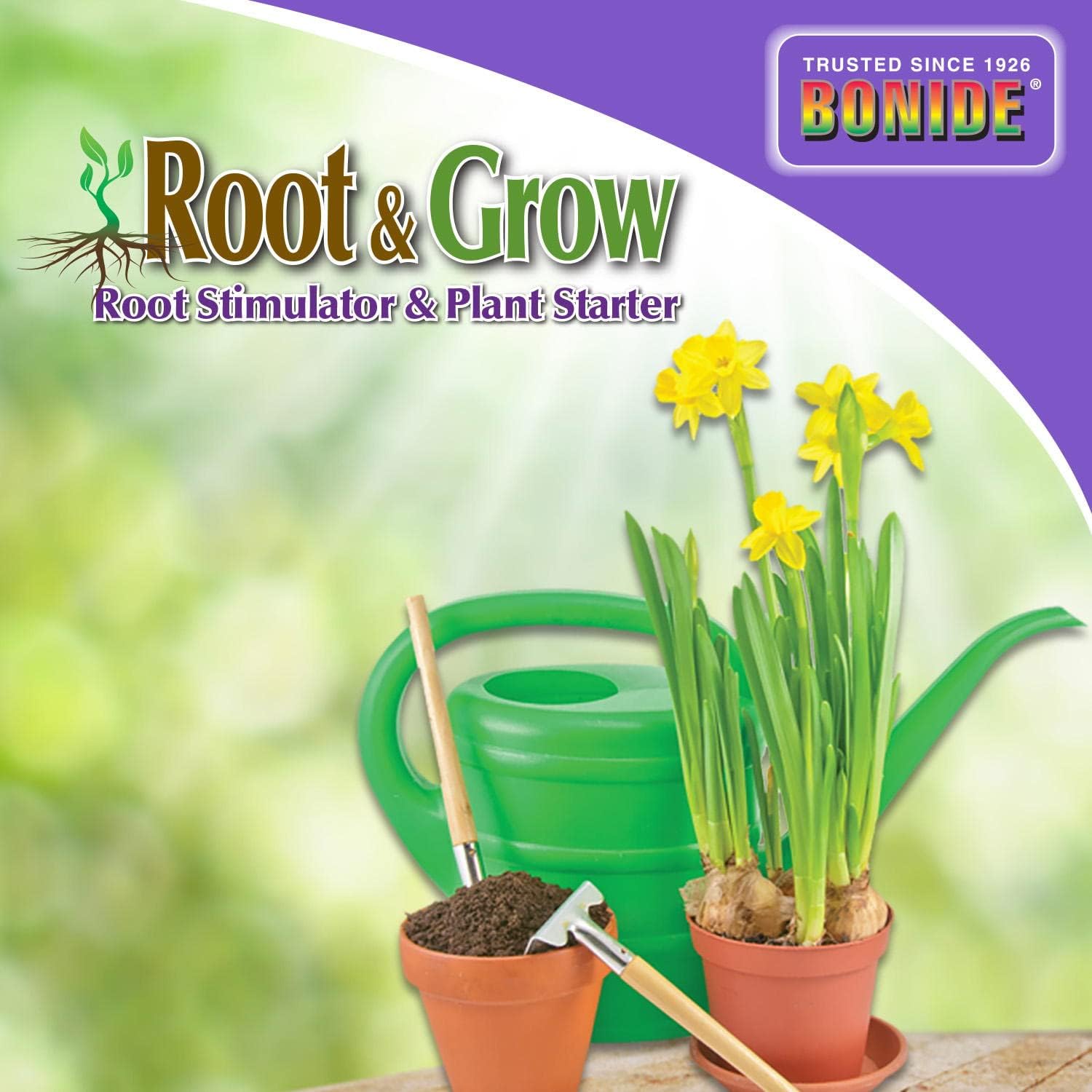 Bonide Garden Rich Root & Grow Root Stimulator & Plant Starter, 16 oz Concentrado 4-10-3 Fertilizante para trasplante