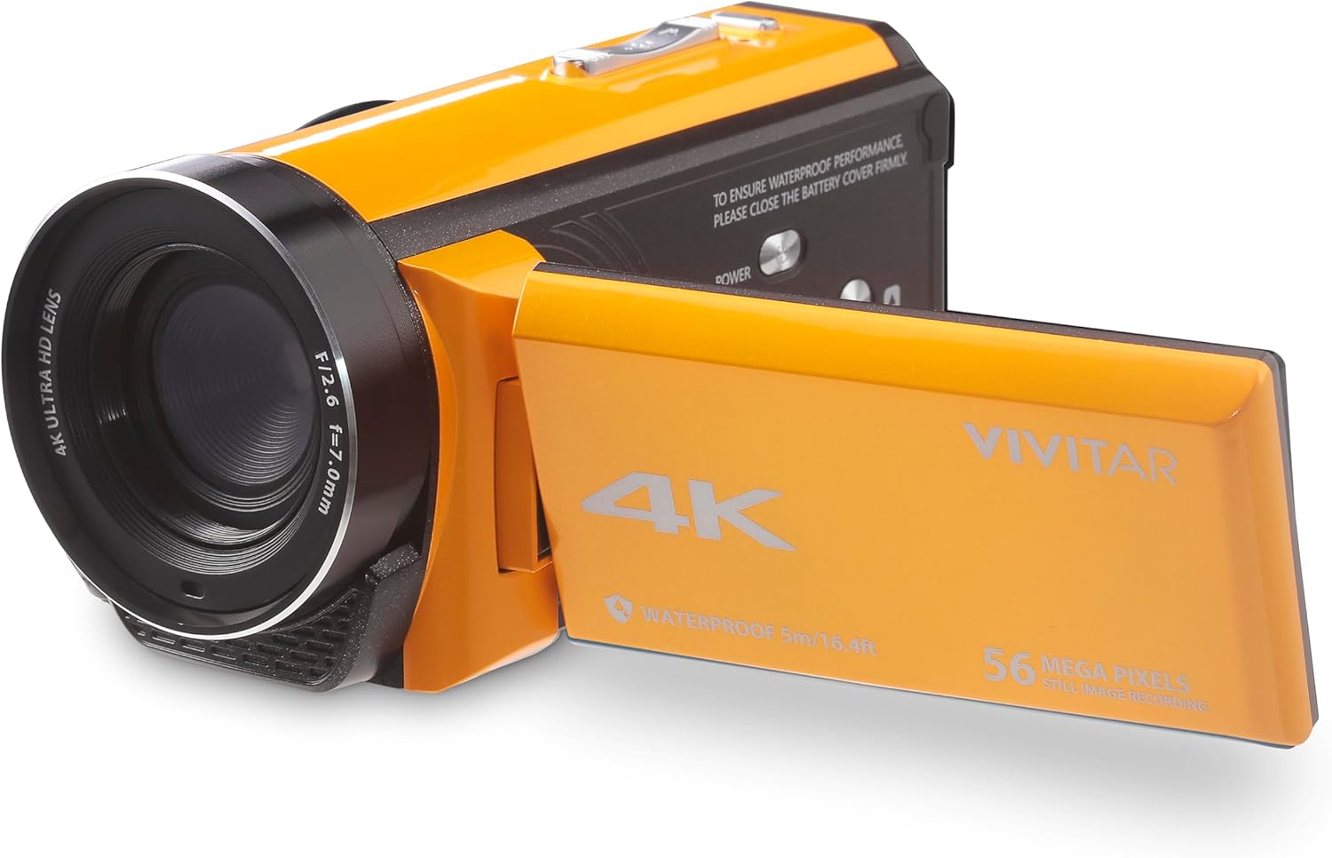 Vivitar – Cámara 4K de videocámara Ultra HD, cámara 4K para grabación de video con 56MP, sensor de 13MP, pantalla LCD giratoria a todo color de 3″,