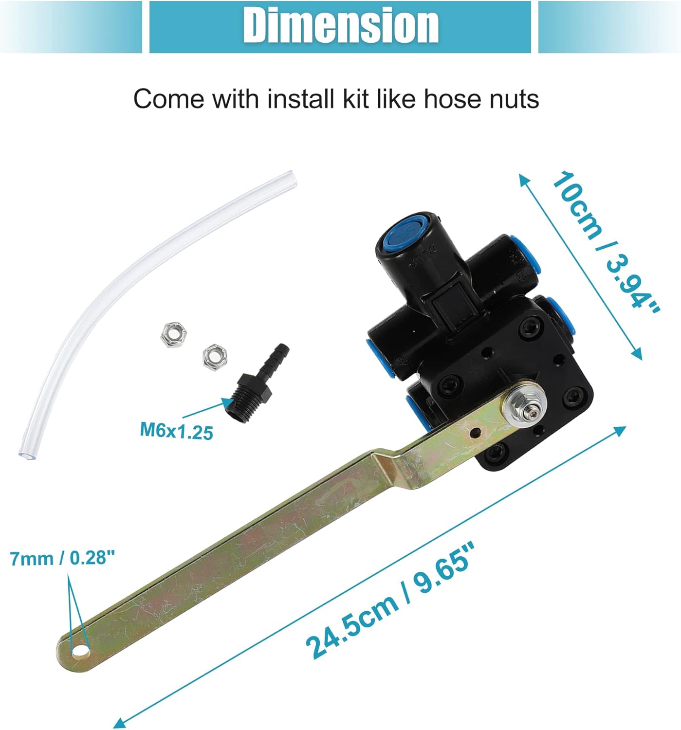 X AUTOHAUX Válvula de control de nivelación de altura de aire para Ford XC455A687AA para Kenworth 52341-Q135 para Volvo 3188710 1614318000 Camiones