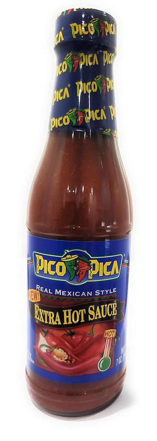 Pico Pica Extra Salsa picante – 7 onzas Paquete de 3 (7 onzas, 3)