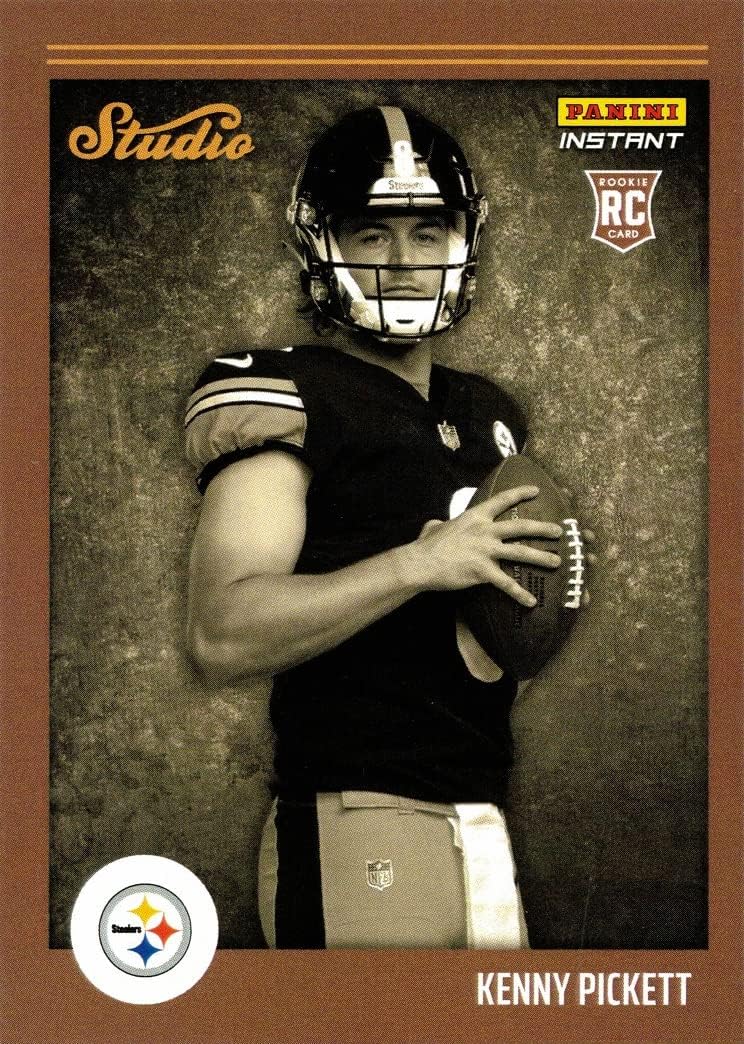 2022 Panini Instant Studio Football #S11 Kenny Pickett Rookie Card Steelers – Only 911 made
