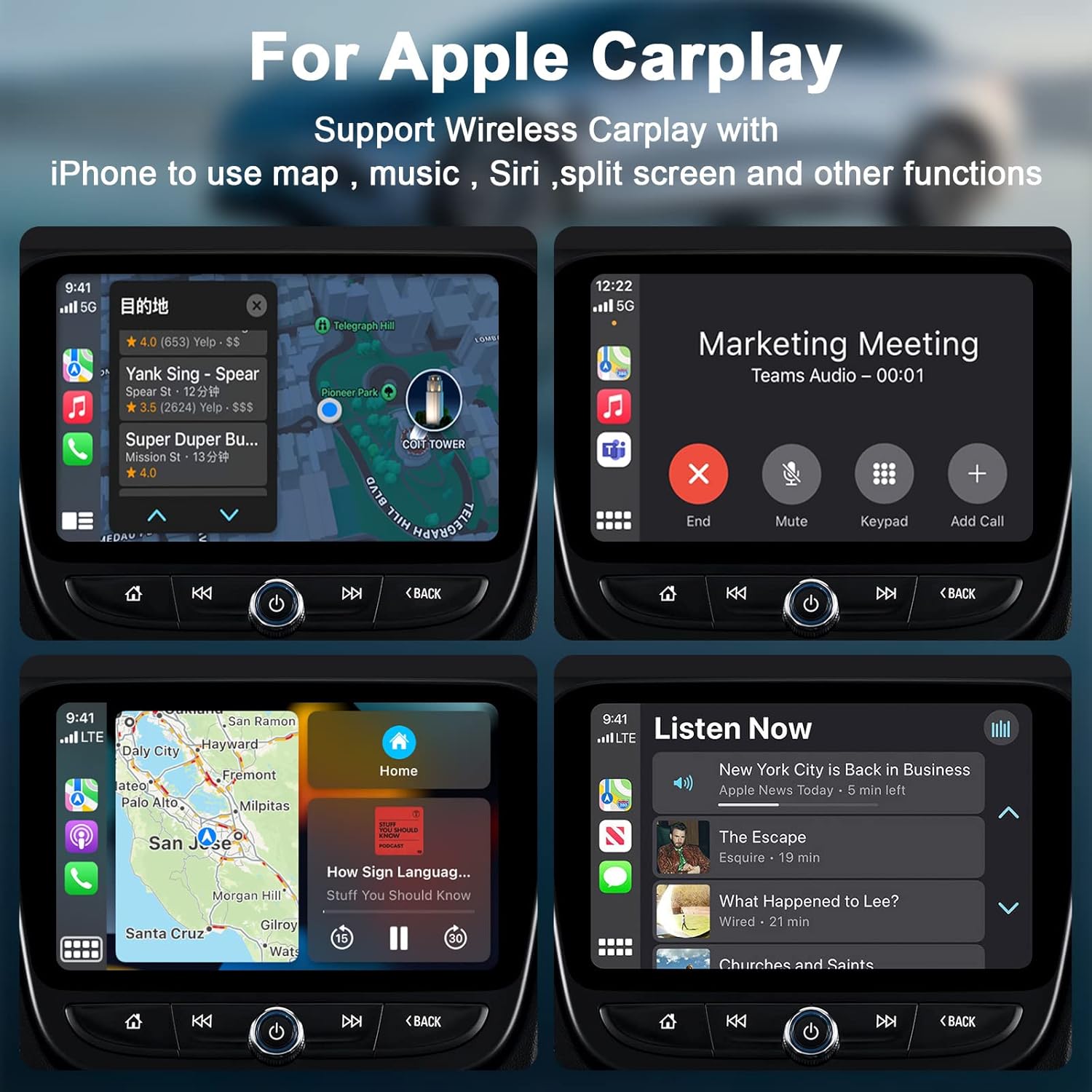 Apple Carplay – Adaptador inalámbrico 2022 actualizado Apple CarPlay Dongle para el CarPlay original con cable del automóvil, convierte el CarPlay