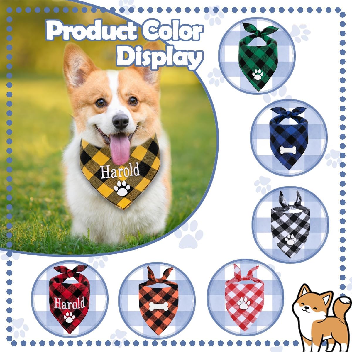 Bandana personalizada para perro bordada con nombre personalizado, bufanda para perro, baberos triangulares, pañuelo, accesorios de disfraz para