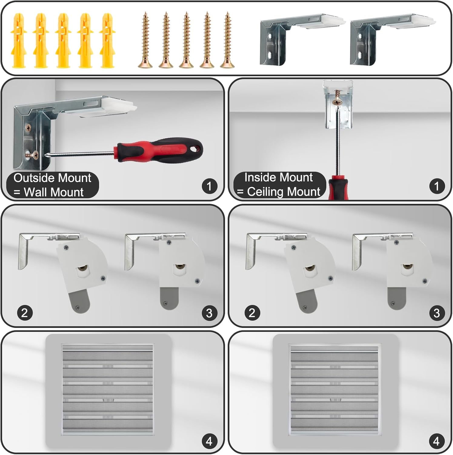 Persianas motorizadas para ventanas, persianas inteligentes con control remoto enrollables, funcionan con Alexa Google Home, persianas opacas