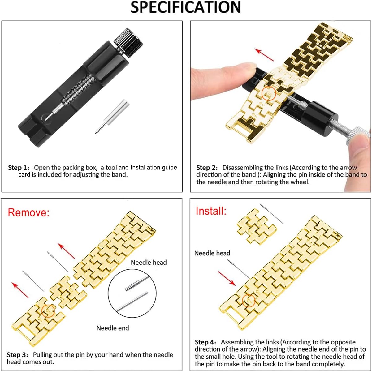 Correas compatibles con Samsung Galaxy Watch 455 Pro, correa de metal con diamantes de imitación de 0.787 pulgadas con funda protectora de repuesto