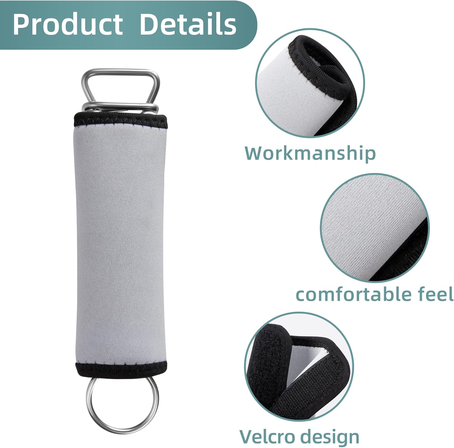 24 fundas de resorte para piscina, reutilizables, de fácil instalación, fundas protectoras de resorte para piscina de seguridad en invierno (gris)