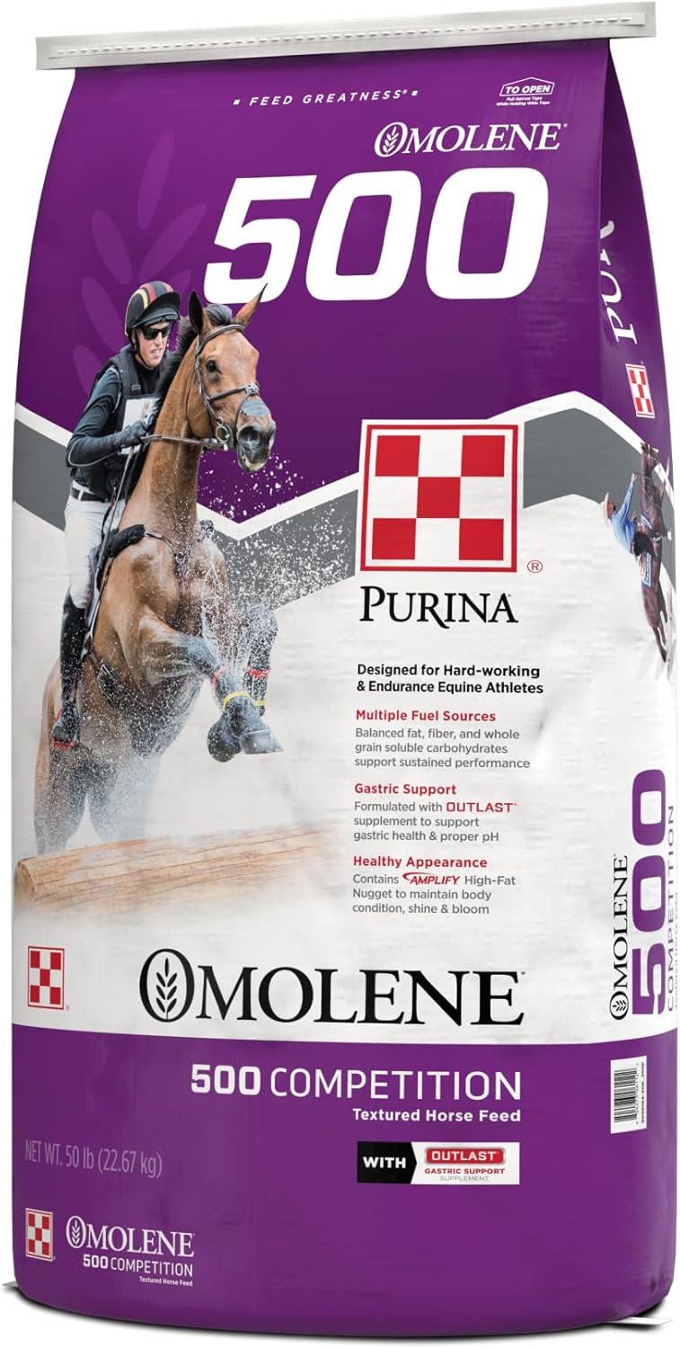 Purina Animal Nutrition Omolene 500 Competition 50lb Texturizado 50