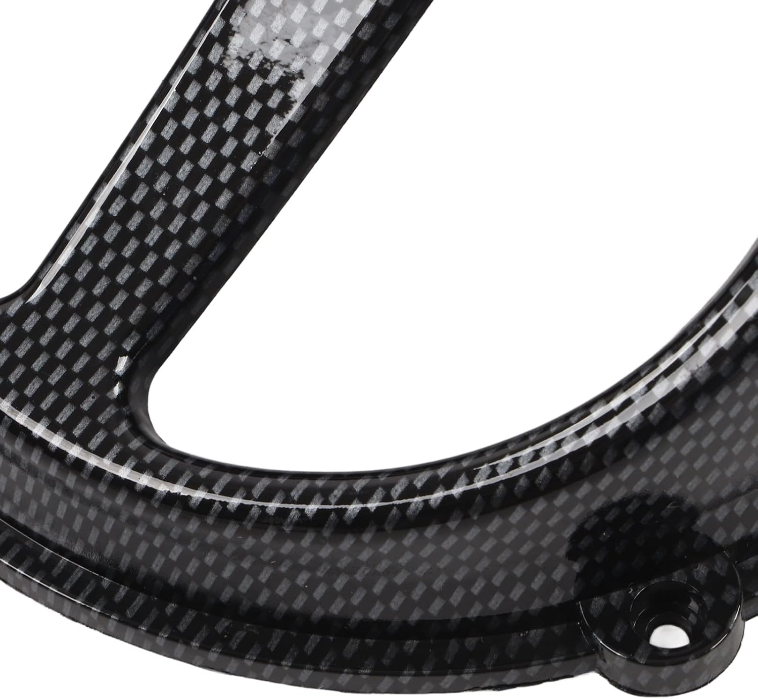 Acouto Cubierta de pala de aire para motocicleta, cubierta de ventilador de refrigeración de motor de motocicleta, reemplazo de estilo de fibra de
