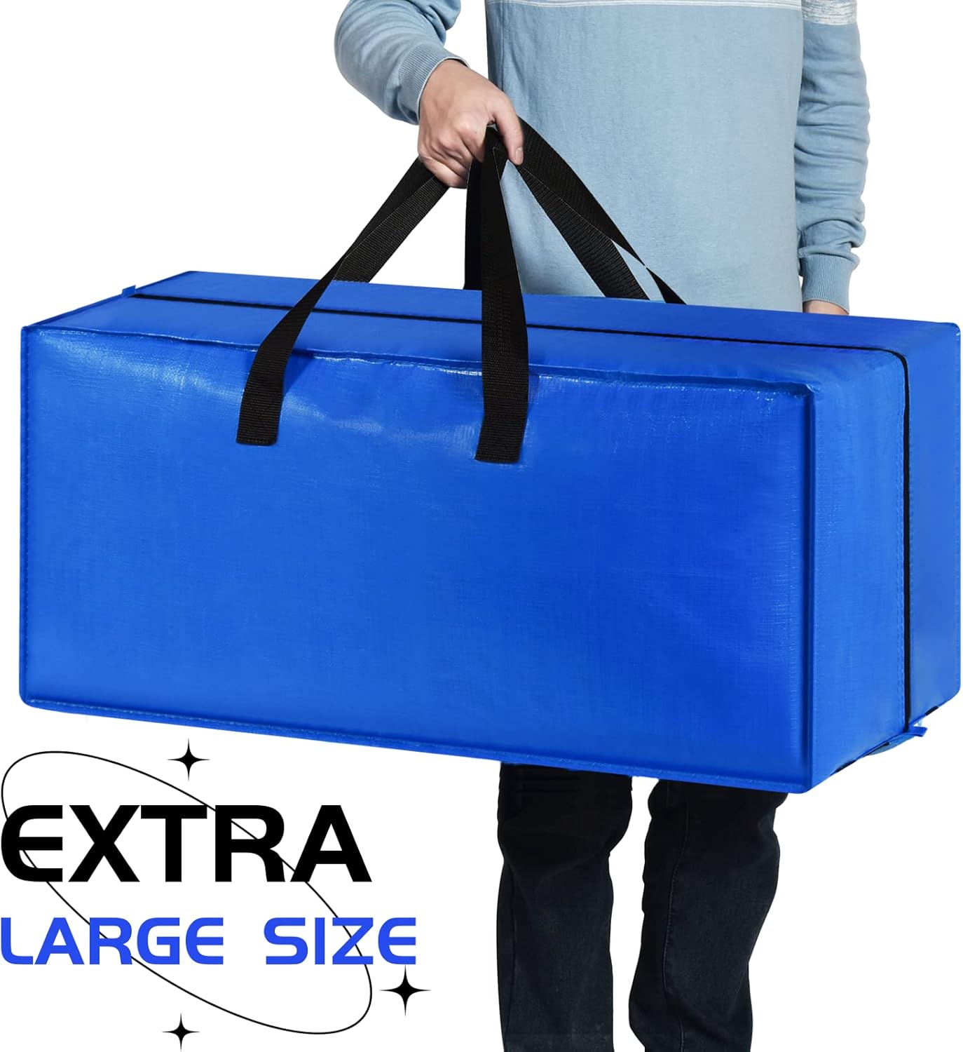 Bolsas de mudanza, cajas de mudanza grandes y resistentes para ahorrar espacio, suministros de mudanza, bolsas para almacenamiento con asas de