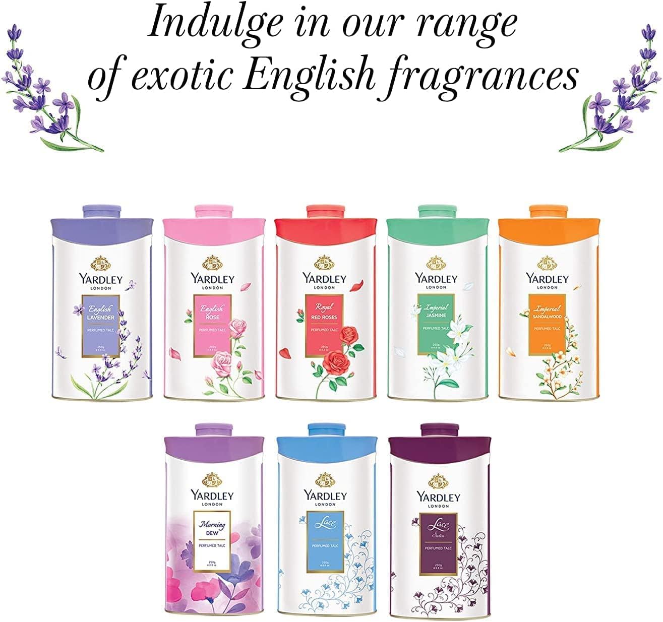 Yardley London – Fragancia floral fresca bloqueada en un polvo de talco perfumado fino y sedoso (Yardley London English Rose, paquete de 1 8.82 oz)