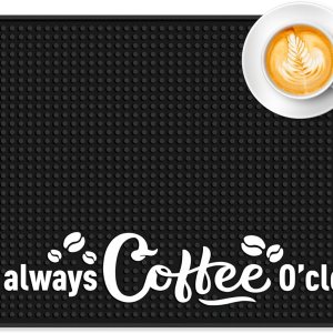 Tapete prémium para barra de café (18 x 12 pulgadas), tapete absorbente y silicona antideslizante, perfecto para cafeteras, máquinas de café expreso Tapete prémium para barra de café (18 x 12 pulgadas), tapete absorbente y silicona antideslizante, perfecto para cafeteras, máquinas de café expreso