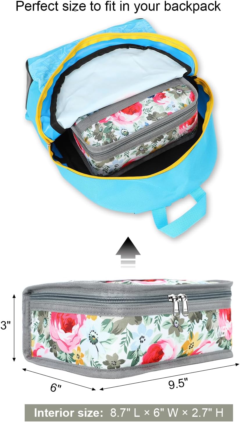 MIER – Lonchera portátil, bolsa estilo hielera para almacenamiento de comida, térmica con aislamiento, lonchera.