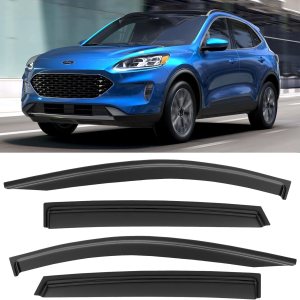 Protectores de lluvia para Ford Escape 2020 2021 2022 2023, viseras de ventilación de ventana, deflectores de viento para escape 20-23 Protectores de lluvia para Ford Escape 2020 2021 2022 2023, viseras de ventilación de ventana, deflectores de viento para escape 20-23