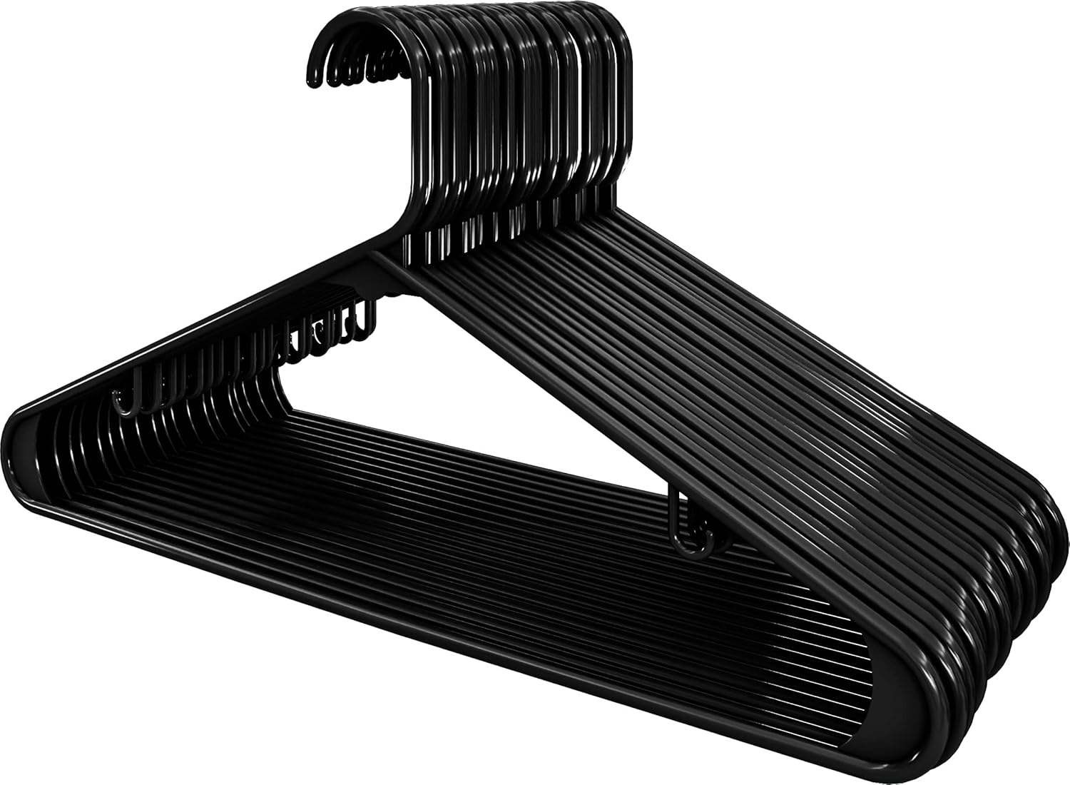 Utopia Home Perchas de plástico paquete de 30  Percha para ropa con ganchos  Percha duradera y que ahorra espacio  Perchas resistentes para faldas