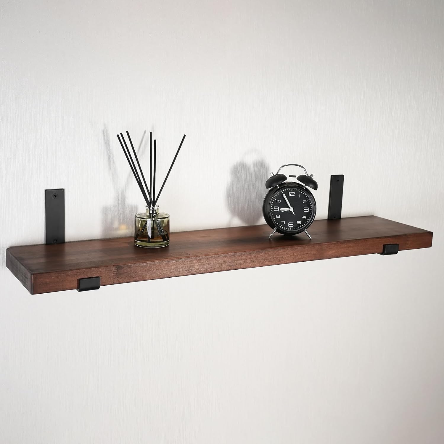 CONSDAN Estantes flotantes, madera cultivada en Estados Unidos, estantes de pared para dormitorio, baño, sala de estar, cocina, 36 x 7.5 x 1.5