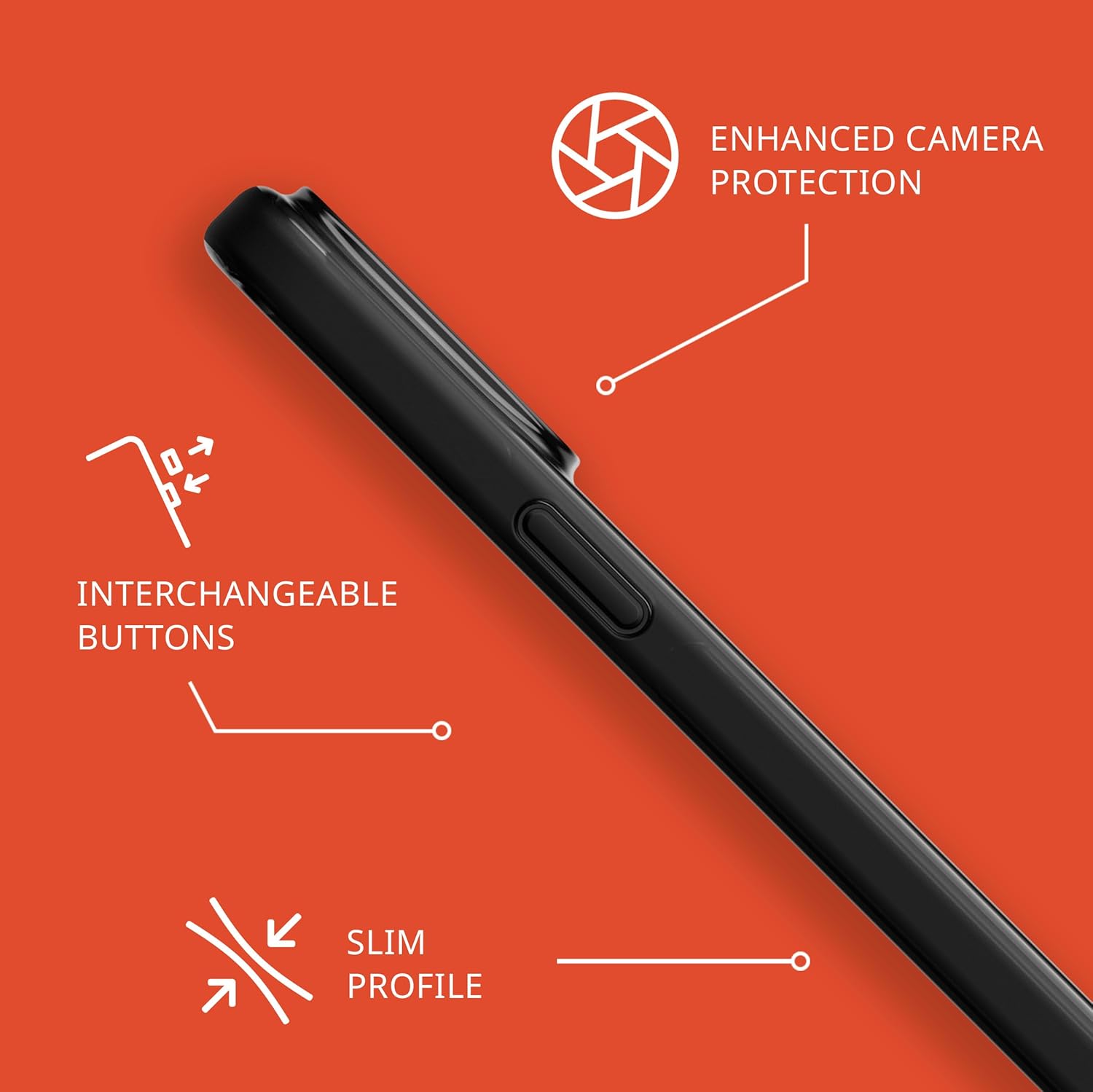 Tech21 Evo Check – Funda para iPhone 15 Pro Max, compatible con MagSafe, funda de protección contra impactos, color ahumadonegro